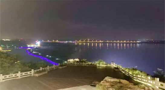 北戴河鸽子窝公园晚上夜景（外景，晚上不营业）