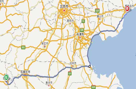 阳泉到北戴河自驾游路线