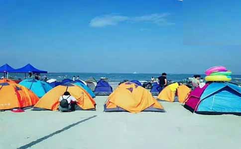 北戴河海边让搭帐篷露营吗