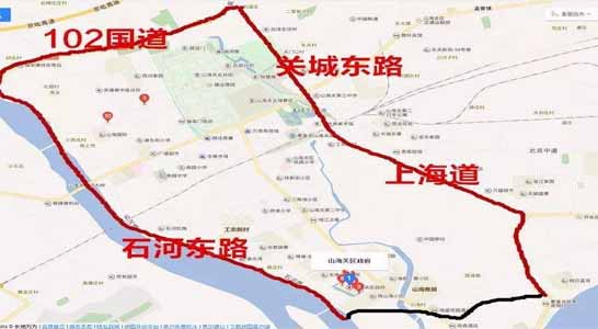 北戴河限号区域地图