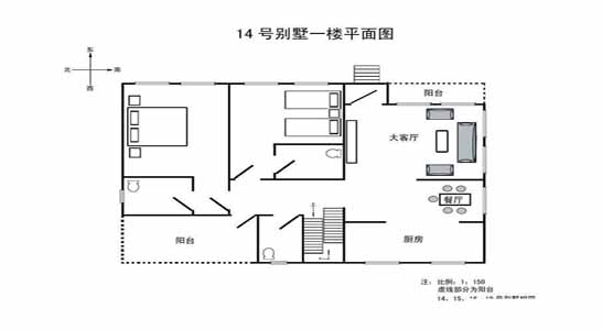 北戴河豪华海景别墅,渔岛海景别墅,15号